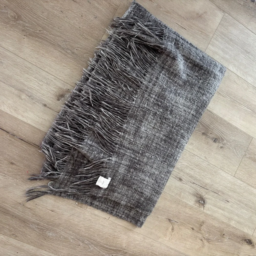 Pottery Barn throw gray